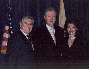 Bob Rovner with President Bill Clinton