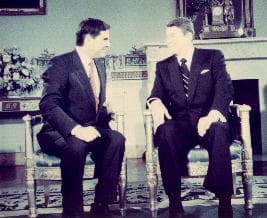 Bob Rovner with President Ronald Reagan