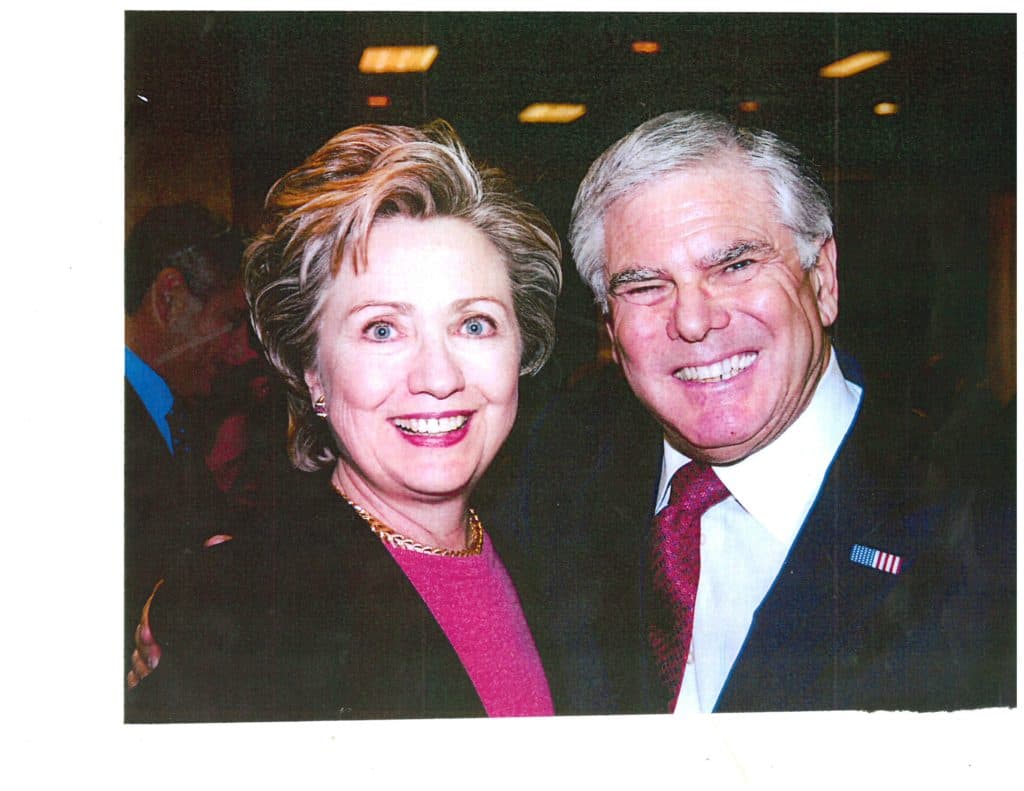 Bob Rovner with Hillary Clinton